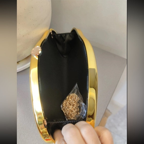 HIGH QUALITY Vintage Gold Evening clutch wedding bag. FREE SHIPPING!! - Picture 15 of 17